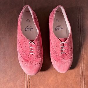 Mini Boden Coral Red Girls  Flats